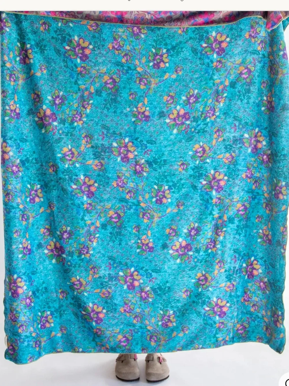 Natural Life features a vibrant Border Folk Garden floral pattern
